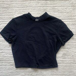 ALO Yoga Black Crop Top